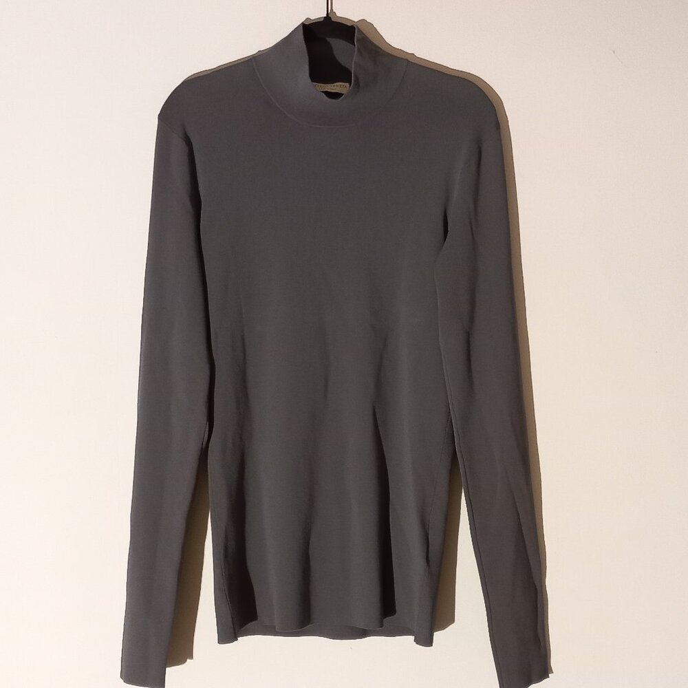BOTTEGA VENETA men's grey mock neck
